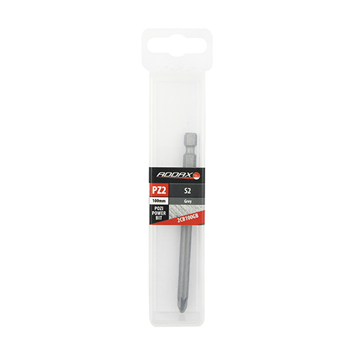 No.2 x 100 Pozi Driver Bit - S2 Grey