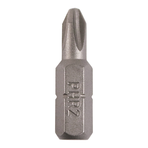 No.2 x 25 Phillips Driver Bit - S2 Grey