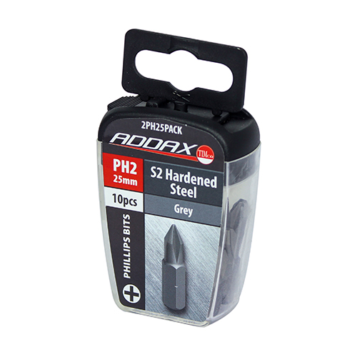 No.2 x 25 Phillips Driver Bit - S2 Grey