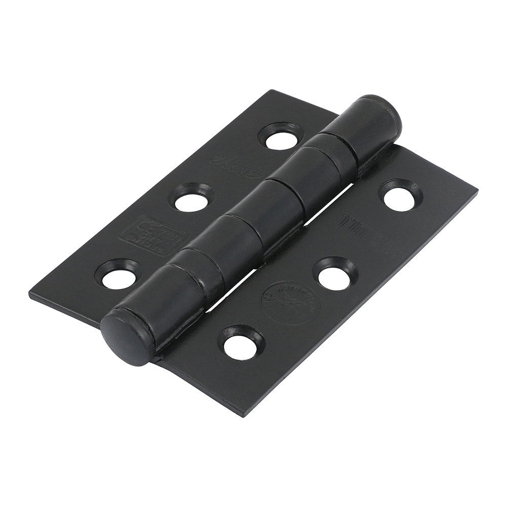 75 x 50 Grade 7 Ball Bearing Fire Door Hinges - Epoxy Black