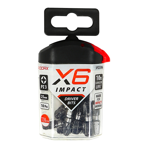 No.3 x 25 X6 Impact Pozi Driver Bit