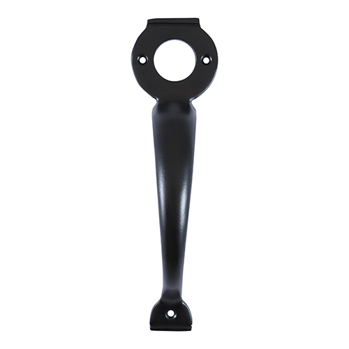 8 Escutcheon Handle Black