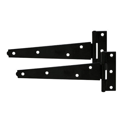 12 Light Tee Hinge Pair Black