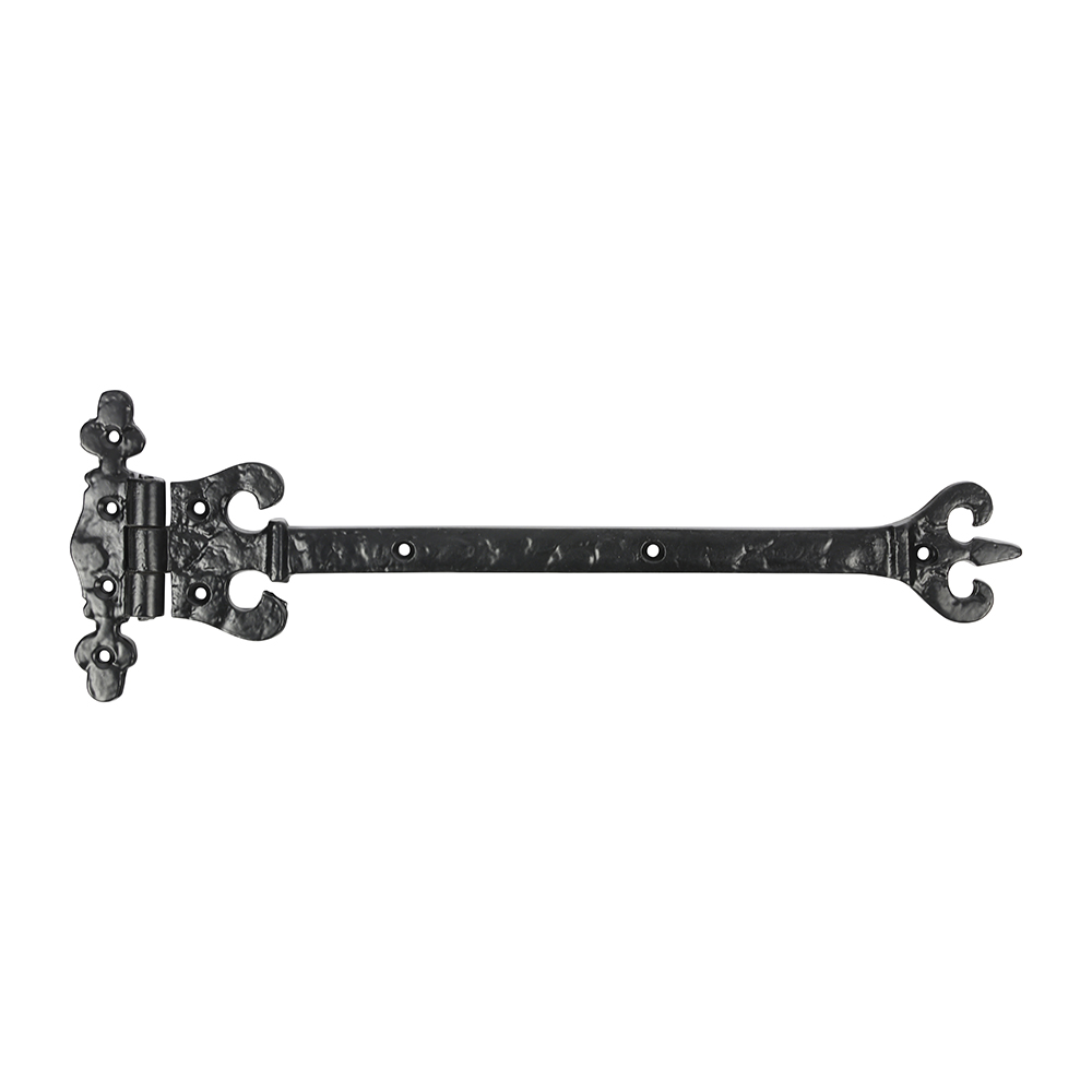 317mm Pair of Crown / Coronet Hinges - Antique Black