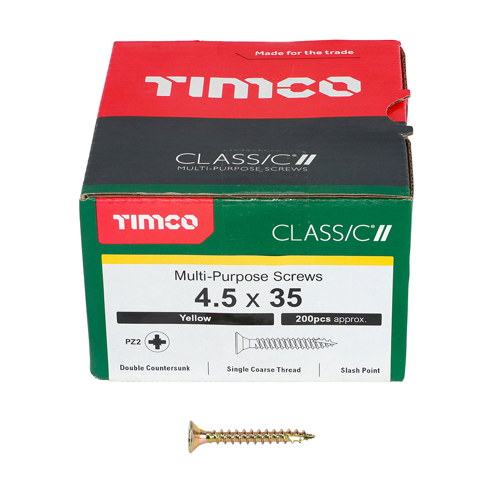 4.5 x 35 Classic Screw PZ2 CSK - ZYP