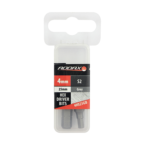 4.0 x 25 Hex Driver Bit - S2 Grey