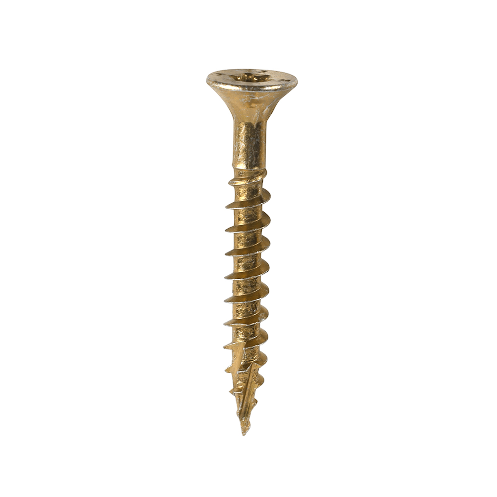 5.0 x 40 C2 Clamp-Fix Multi-Purpose Premium Screws - TX - Double Countersunk - Yellow