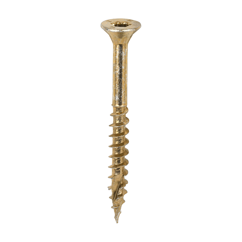 5.0 x 50 C2 Clamp-Fix TX25 Multi-Purpose Premium Screws - Double Countersunk - Yellow