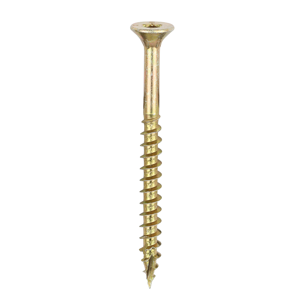 5.0 x 60 C2 Clamp-Fix Multi-Purpose Premium Screws - TX - Double Countersunk - Yellow