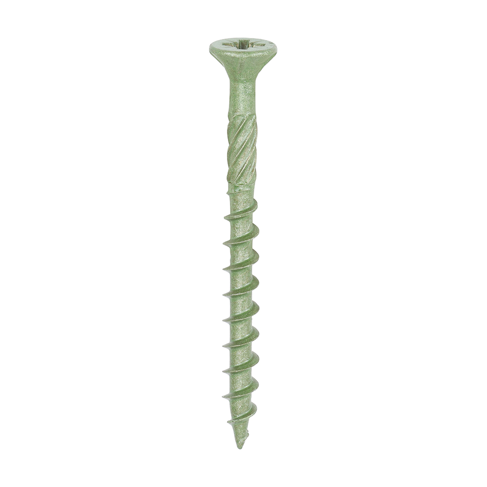 4.5 x 50 Decking Screws PZ2 - Green