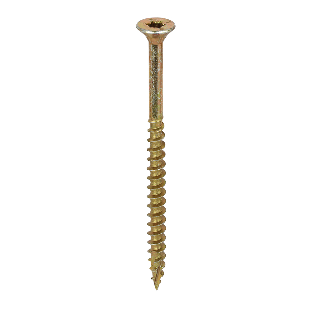 6.0 x 90 C2 Clamp-Fix Multi-Purpose Premium Screws - TX - Double Countersunk - Yellow