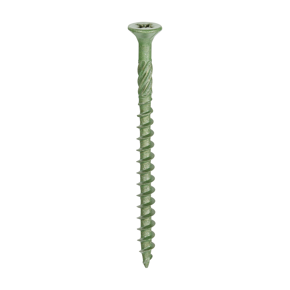 4.5 x 60 Decking Screws - PZ - Double Countersunk - Exterior - Green