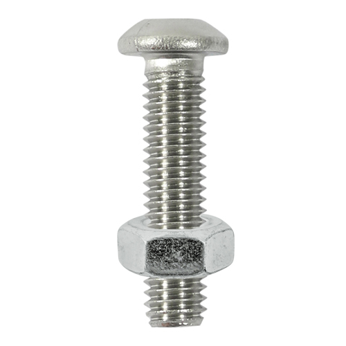 M6 x 12 Button Socket & Nut - A2 SS