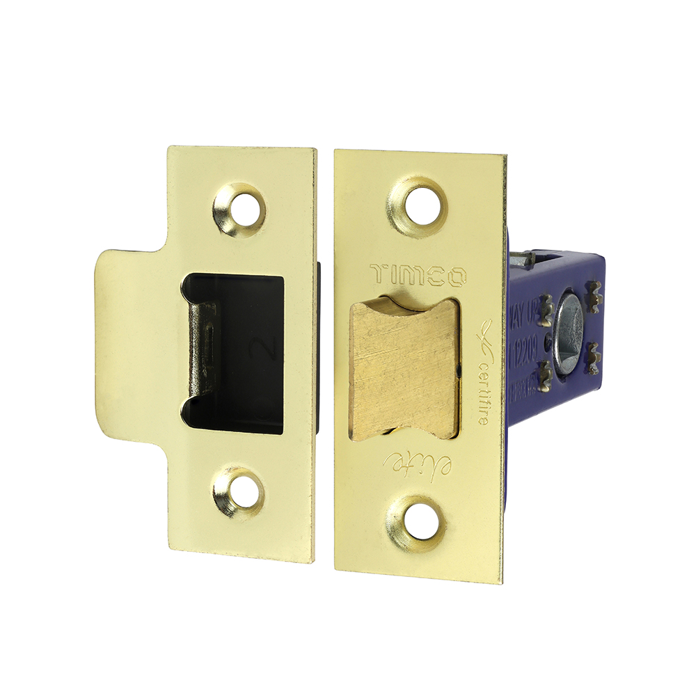 64mm Case / 45mm Backset Architectural Tubular Latch - Electro Brass & Satin Nickel