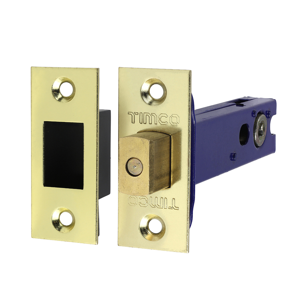 103.5mm Case / 82.5 Backset Architectural Tubular Deadbolt - Electro Brass & Satin Nickel