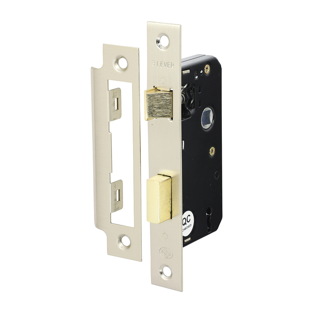 51mm Case / 31 Backset 3 Lever Sashlock - Satin Nickel