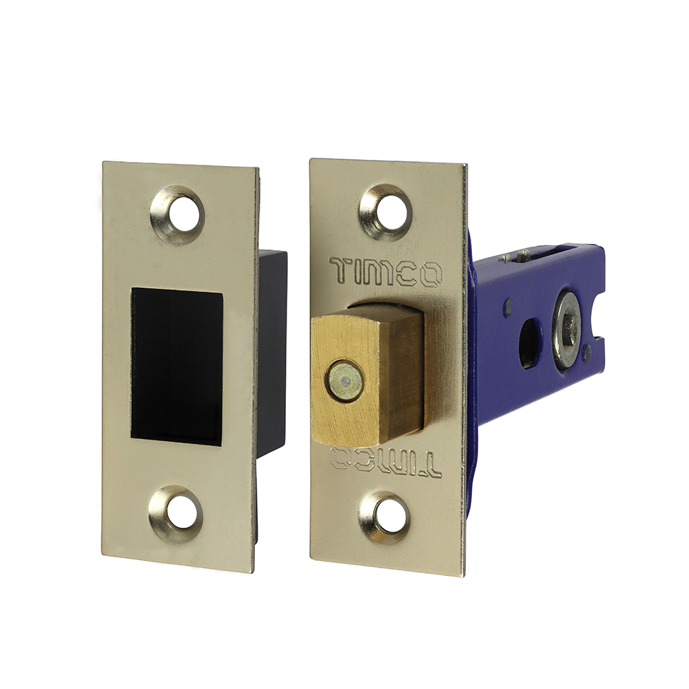 78mm Case / 57 Backset Architectural Tubular Deadbolt - Electro Brass & Satin Nickel