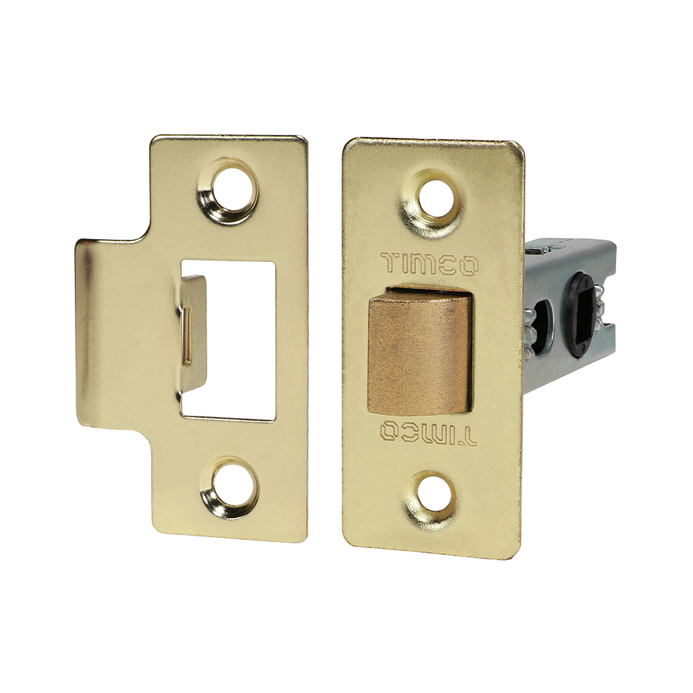 67mm Case / 45mm Backset Economy Tubular Latch - Electro Brass