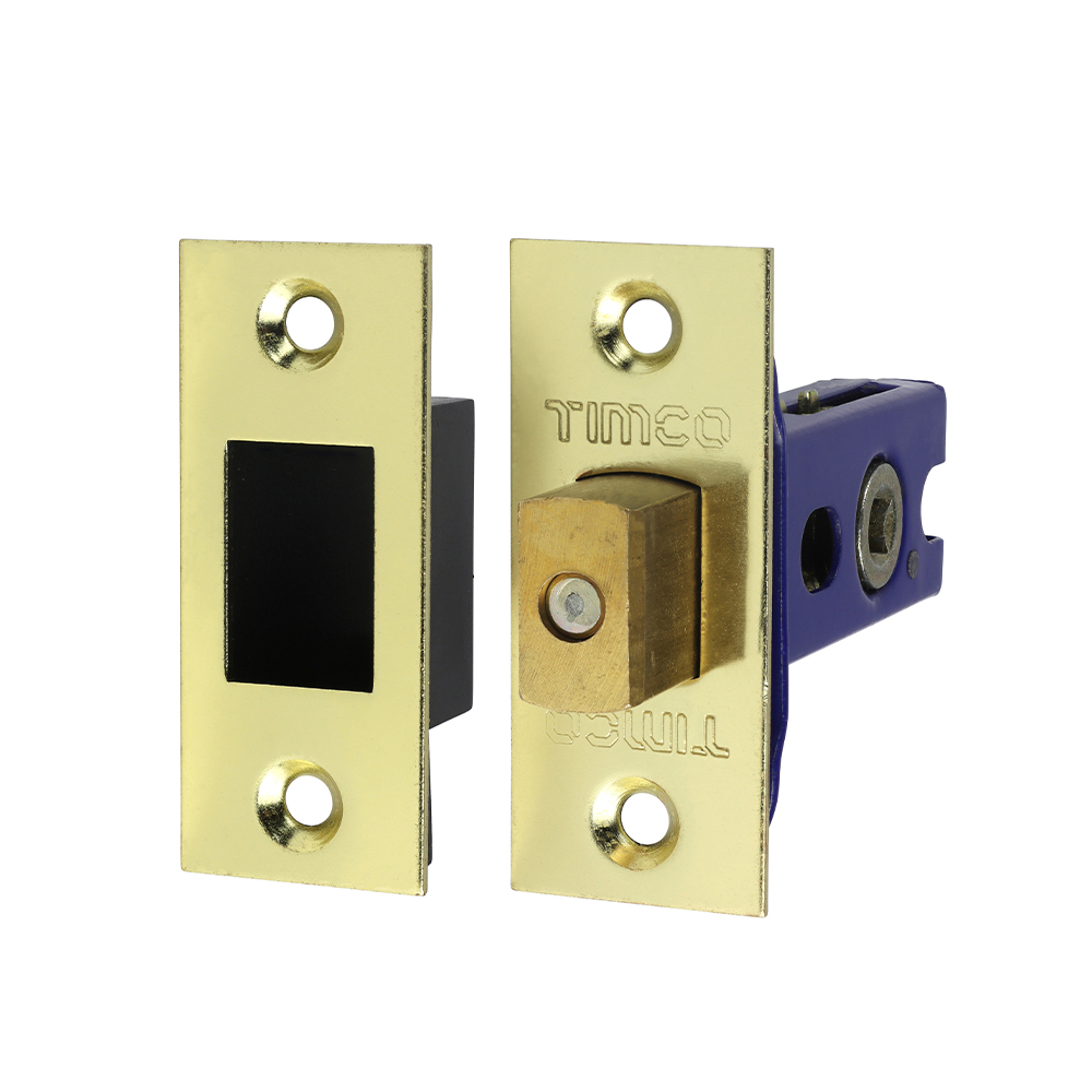 65.5mm Case / 45mm Backset Architectural Tubular Deadbolt - Electro Brass & Satin Nickel