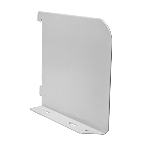 150mm Shelf End White