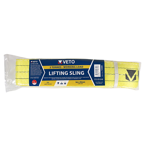 3m x 90mm Veto Lifting Sling - 3 Tonnes