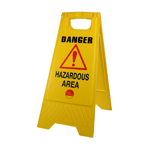 610 x 300 x 30 A-Frame Sign Hazardous Area