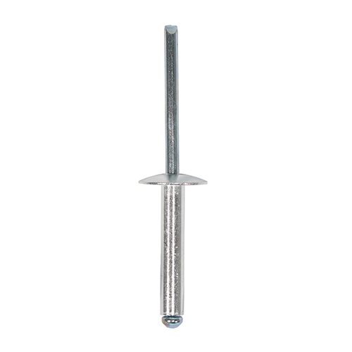 4.8 x 25 Rivets - Flange - Aluminium