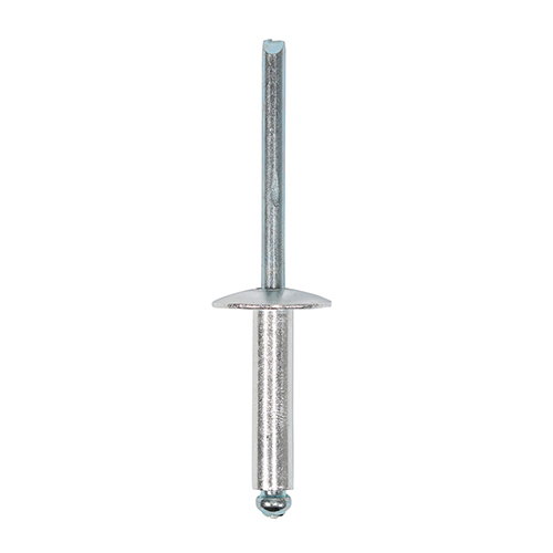 4.8 x 20 Rivets - Flange - Aluminium