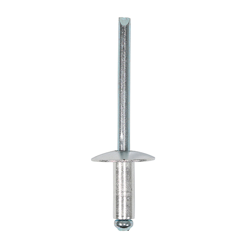 4.8 x 12 Rivets - Flange - Aluminium