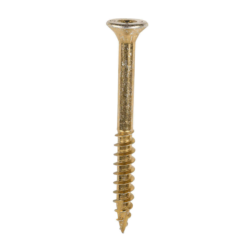 8.0 x 80 C2 Clamp-Fix Multi-Purpose Premium Screws - TX - Double Countersunk - Yellow