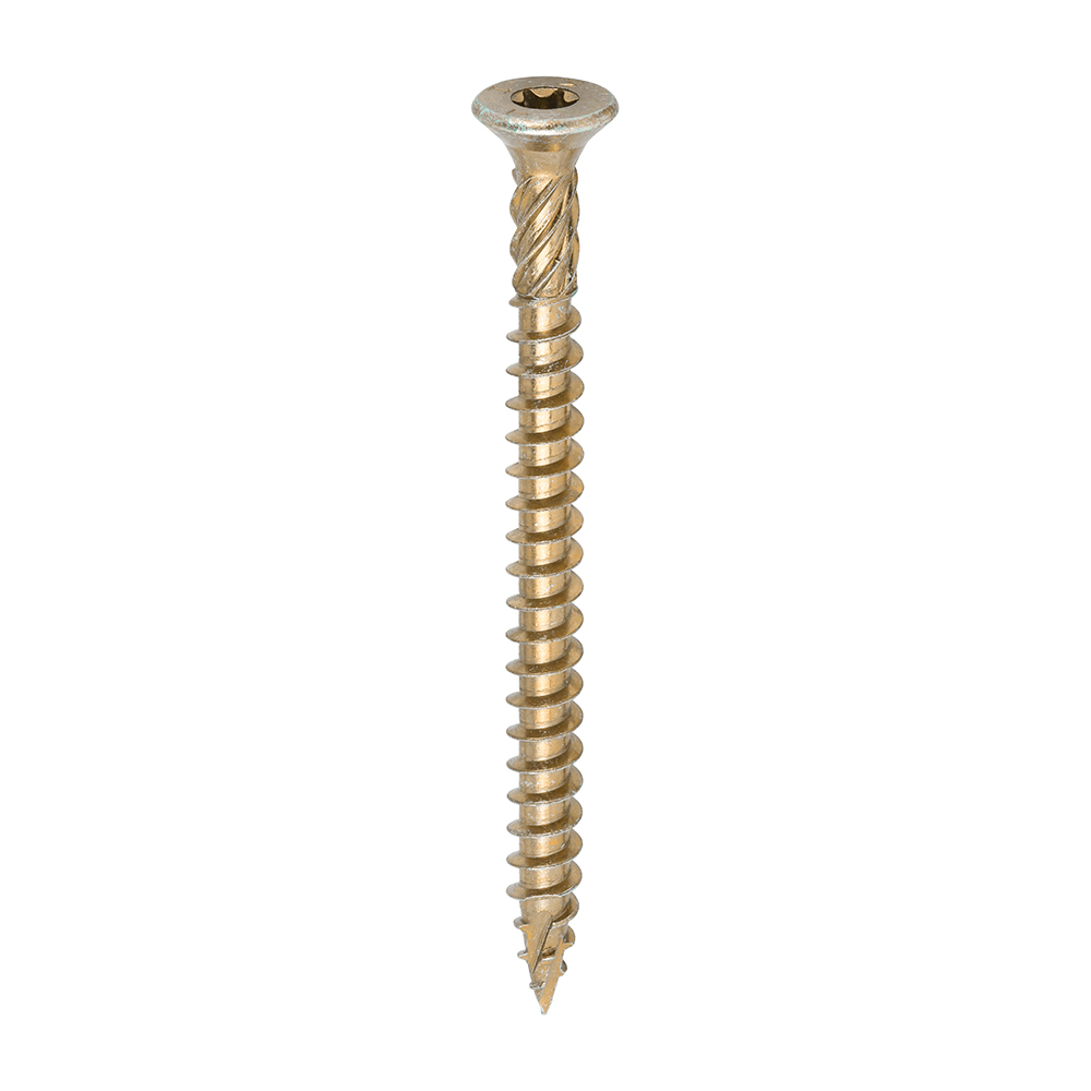 8.0 x 100 C2 Clamp-Fix Multi-Purpose Premium Screws - TX - Double Countersunk - Yellow