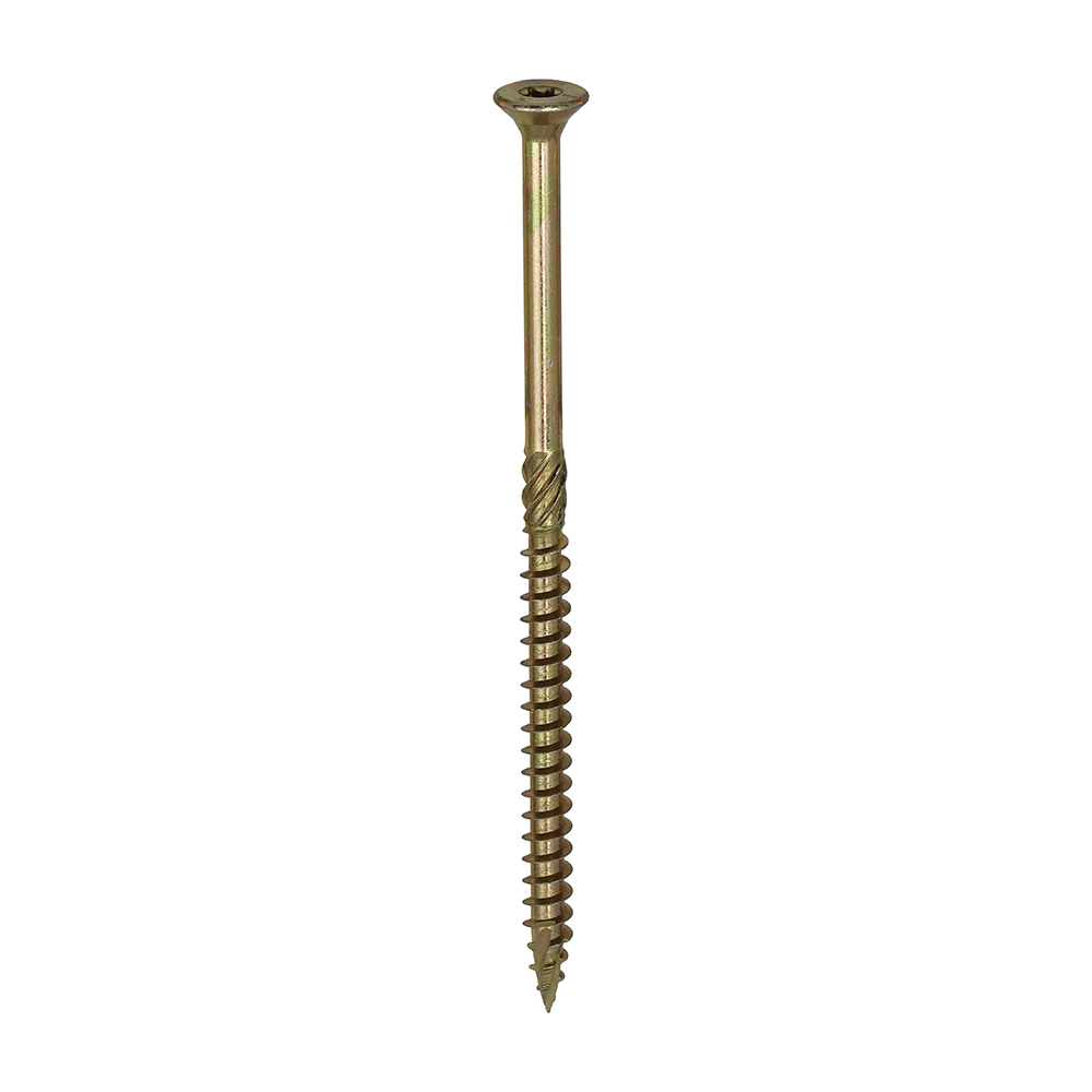 8.0 x 150 C2 Clamp-Fix Multi-Purpose Premium Screws - TX - Double Countersunk - Yellow