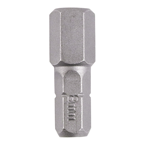 8.0 x 25 Hex Driver Bit - S2 Grey