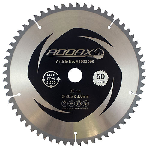 305 x 30 x 60T TCT -5 Degree Sawblade