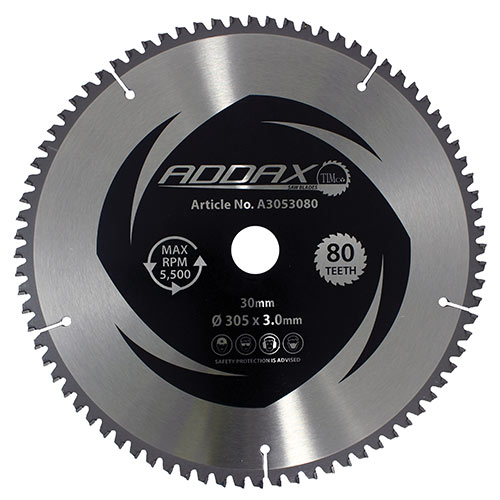 305 x 30 x 80T TCT -5 Degree Sawblade