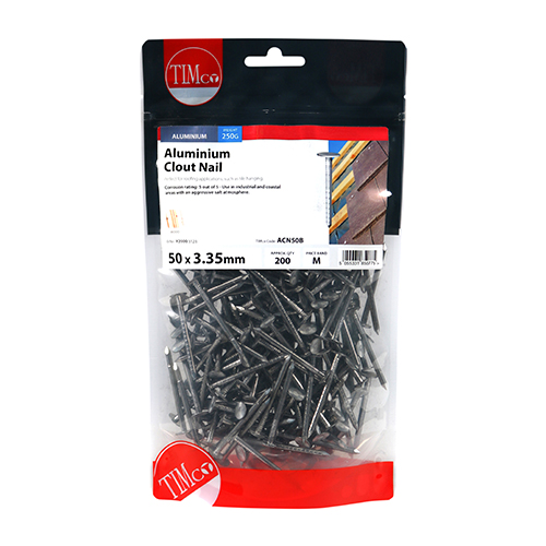 50 x 3.35 Clout Nail - Aluminium