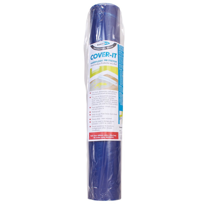 COVER-IT HARDFLOOR PROTECTOR ROLL BLUE 600mm x 50m x 0.035mm