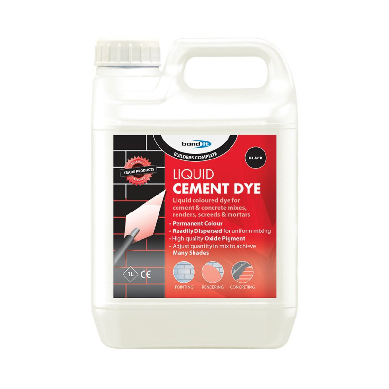 1L LIQUID CEMENT DYE BLACK PJD3003