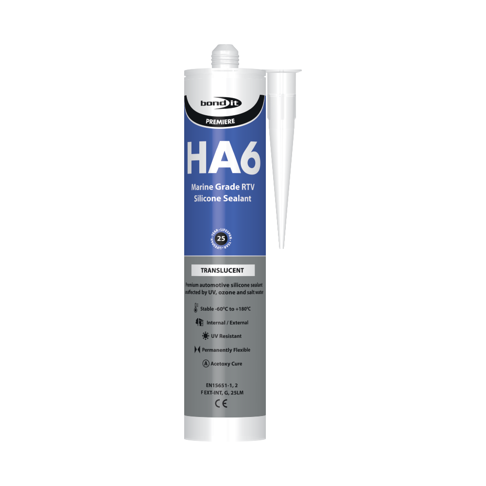 HA6 MARINE SILICONE TRANSLUCENT 310ml