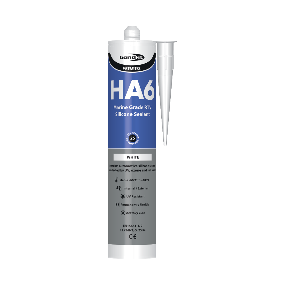 HA6 MARINE SILICONE WHITE 310ml