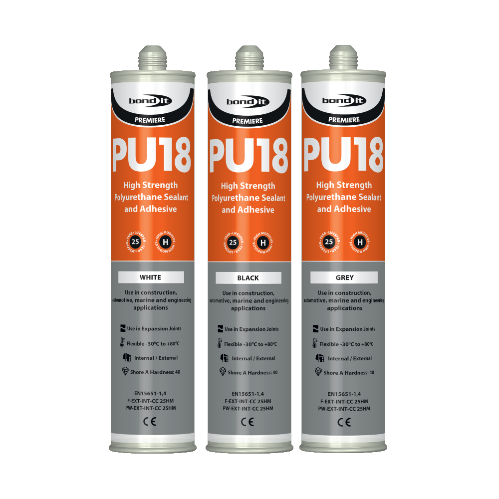 PU18 POLYURETHANE SEALANT BLACK EU3