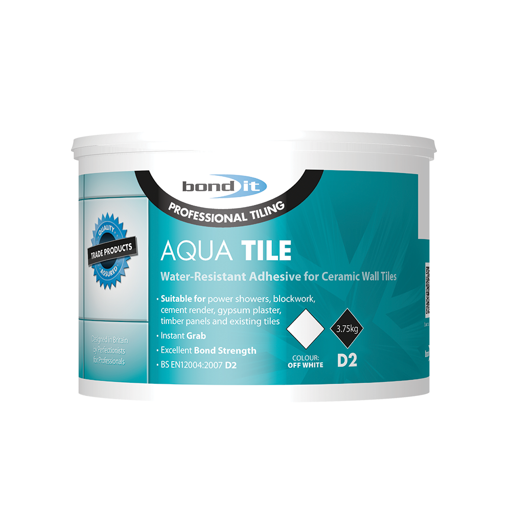 AQUA-TILE WATER RESISTANT WALL TILE ADHESIVE 3.75Kg