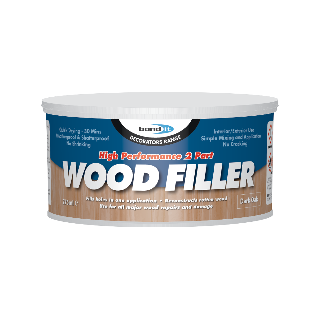 LQ 2 PART WOOD FILLER DARK OAK 275ML