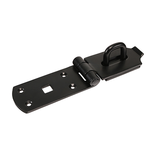 8 Heavy Secure Hasp-Staple BLK