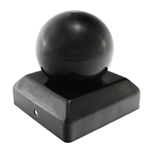 100mm Ball Post Cap - Black