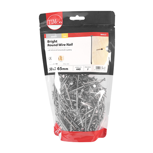 50 x 2.65 Round Wire Nail - Bright