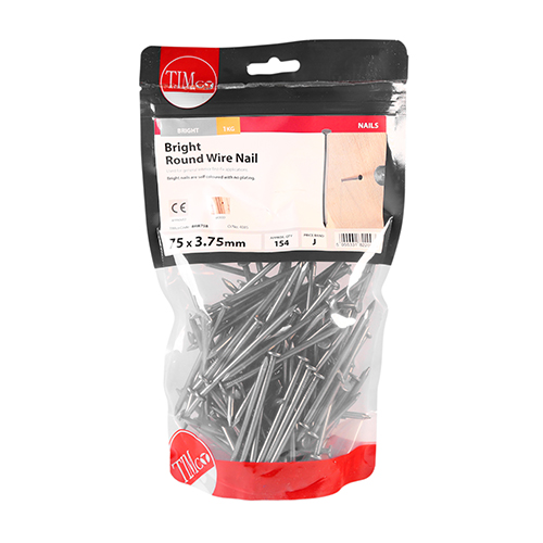 75 x 3.75 Round Wire Nail - Bright