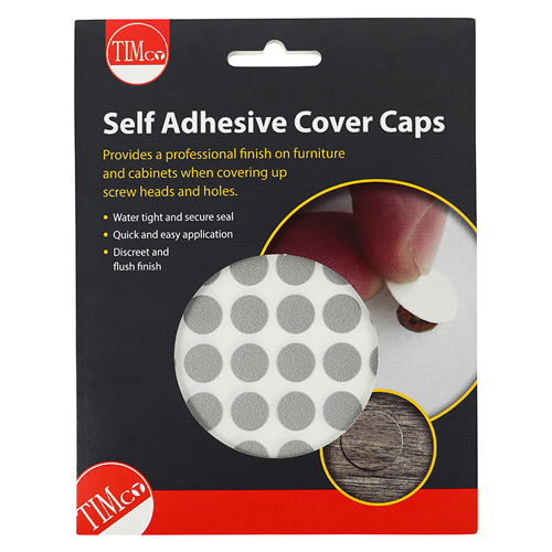 13mm Adhesive Caps Aluminium