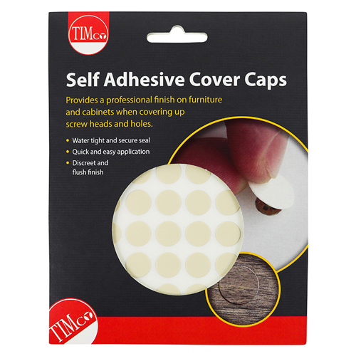 13mm Adhesive Caps Beige