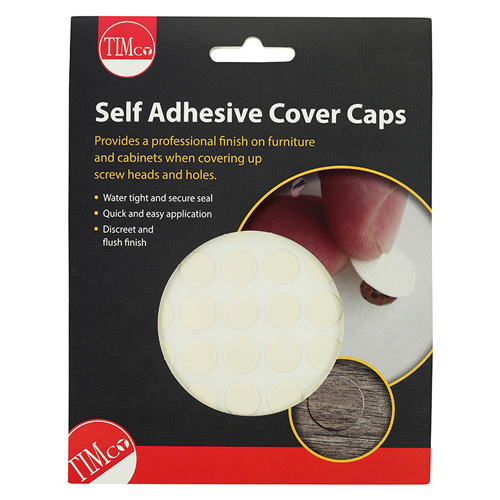 13mm Adhesive Caps Ivory